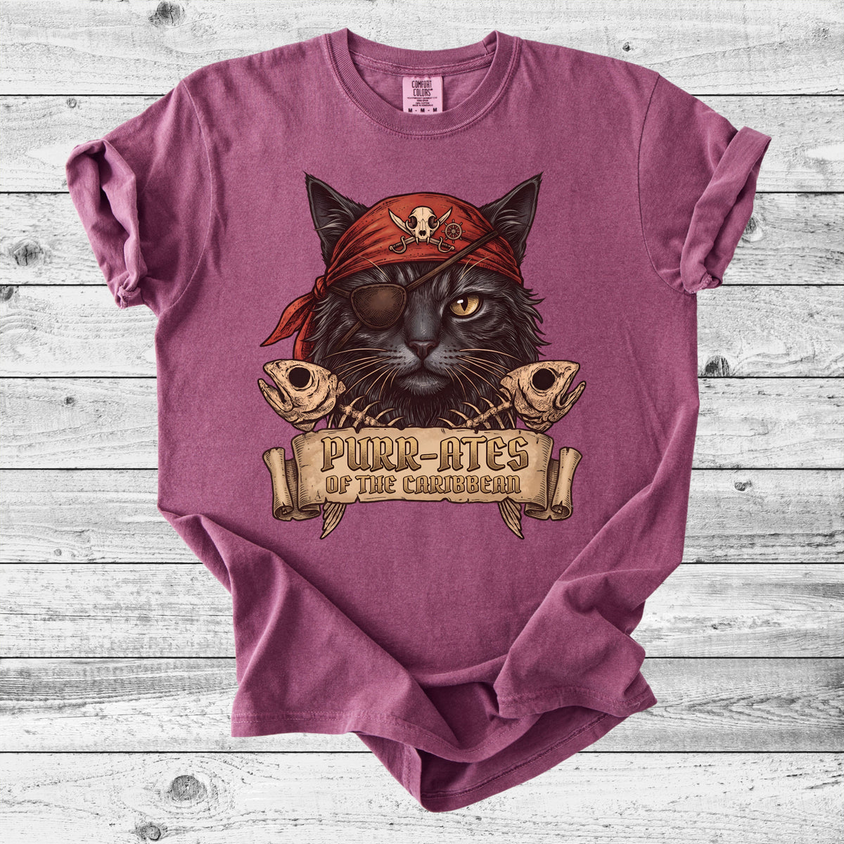 Pirate Cat T-Shirt | Funny Cat Mom Gift