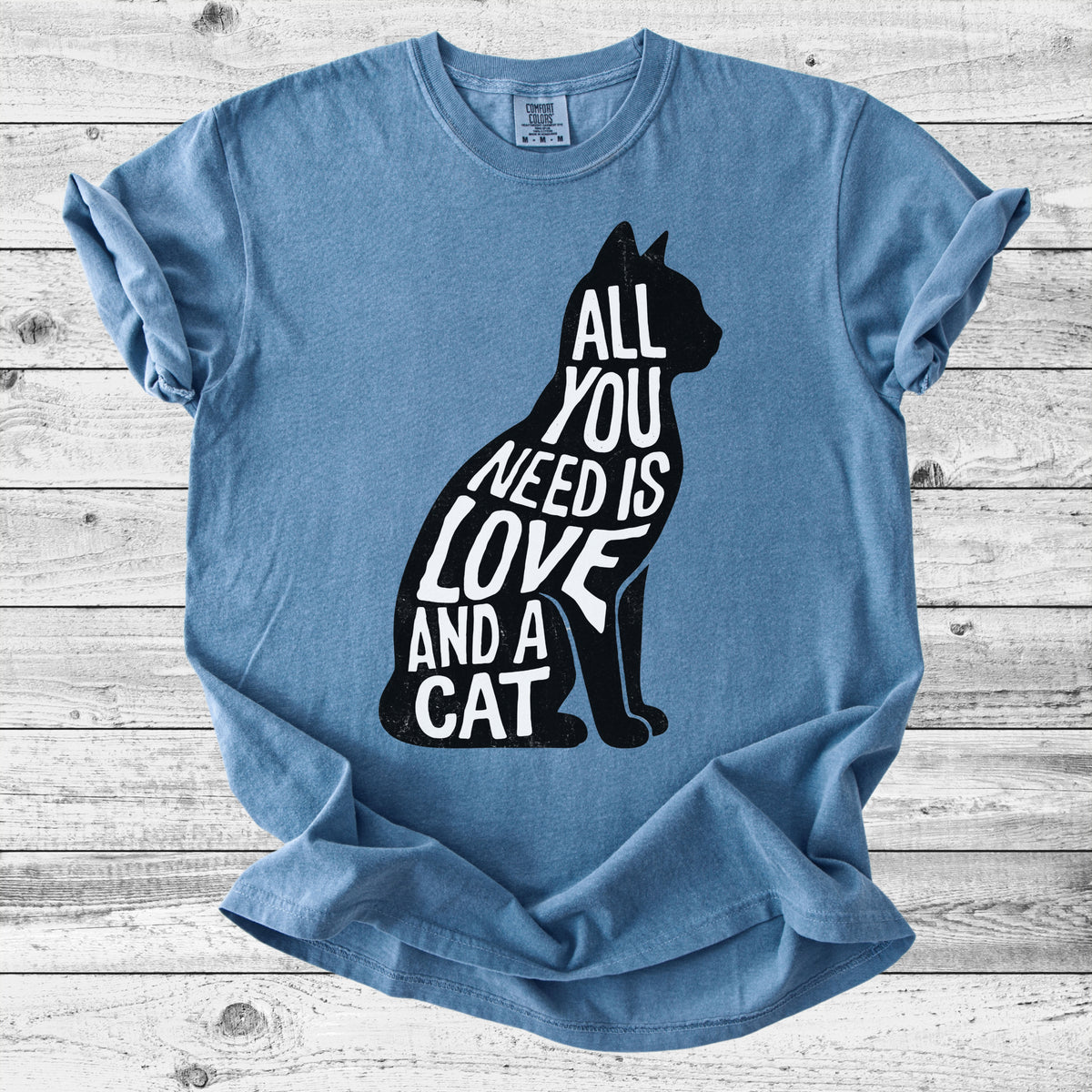 All You Need Is Love and a Cat T-Shirt | Sweet Cat Mom Gift