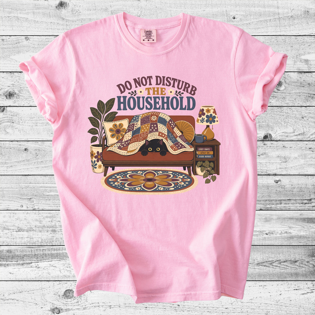 Do Not Disturb The Household T-Shirt | Cozy Cat Lover Gift