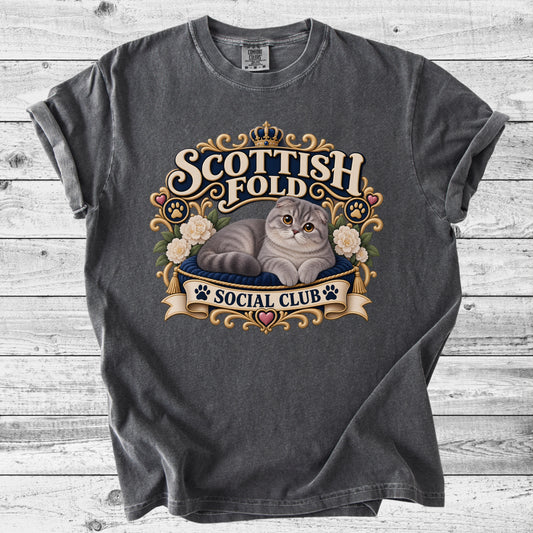Scottish Fold Cat T-Shirt | Cute Fold Mom Gift