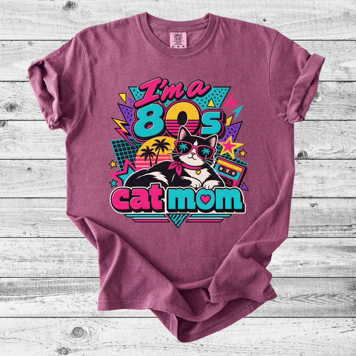80s Cat Mom T-Shirt