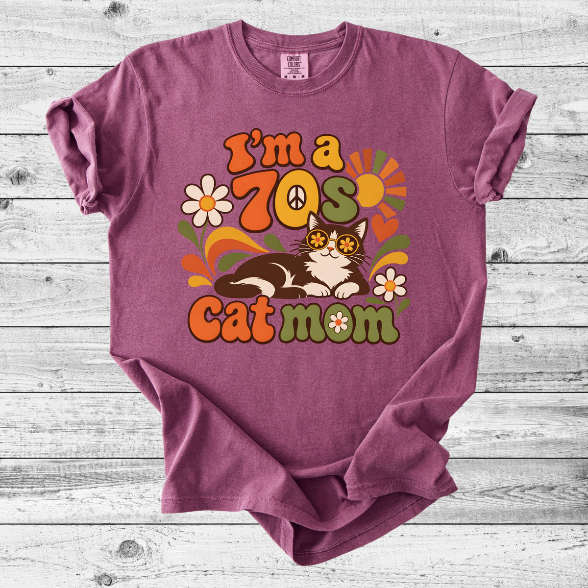 70s Cat Mom T-Shirt