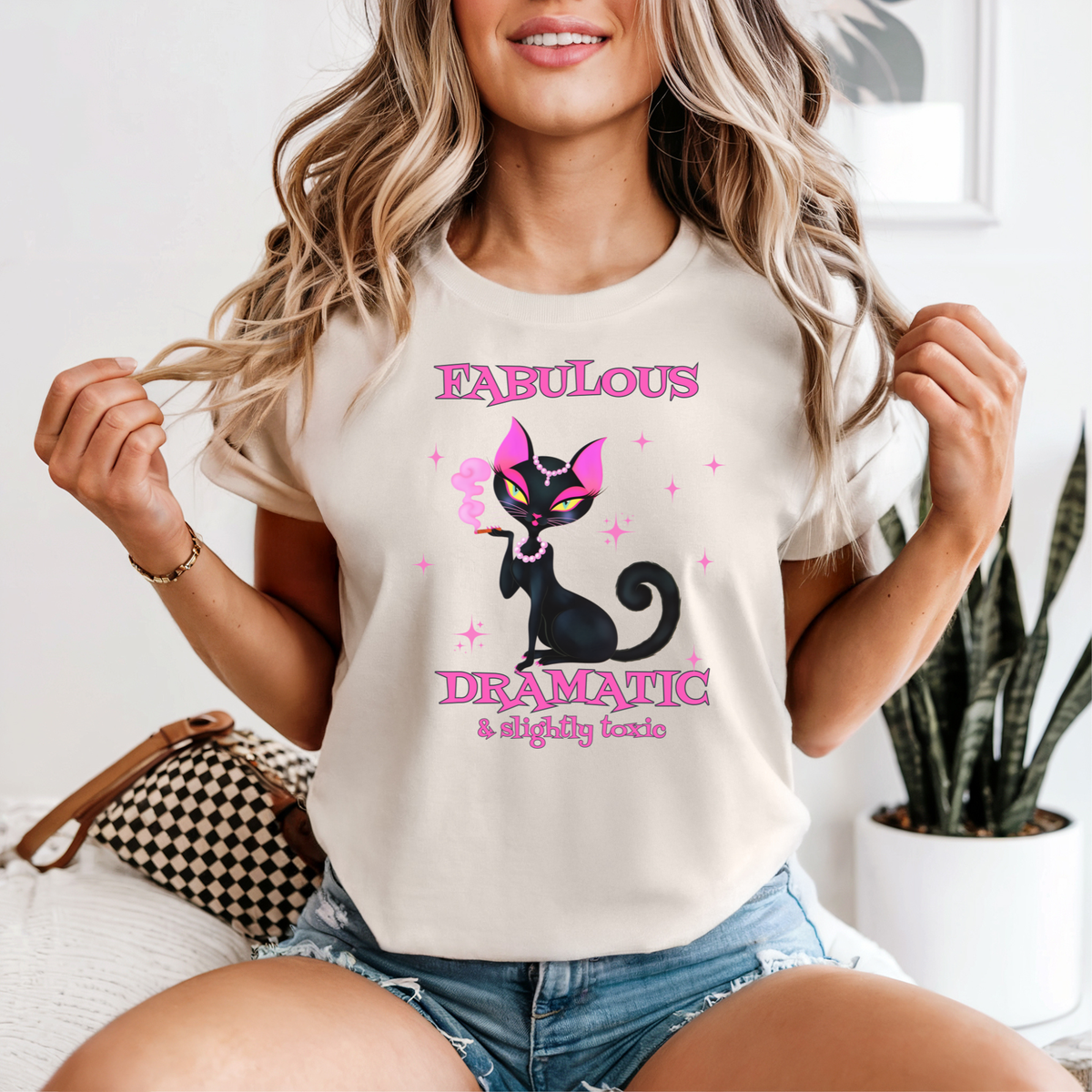 Fabulous Dramatic Cat T-Shirt | Sassy Cat Lover Gift