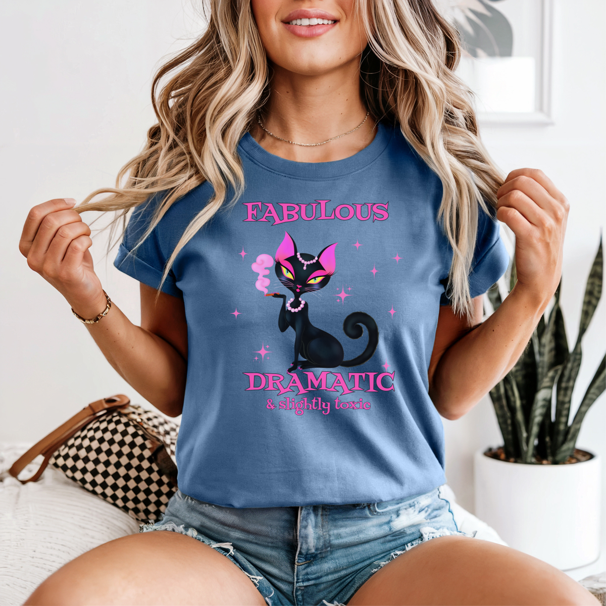 Fabulous Dramatic Cat T-Shirt | Sassy Cat Lover Gift