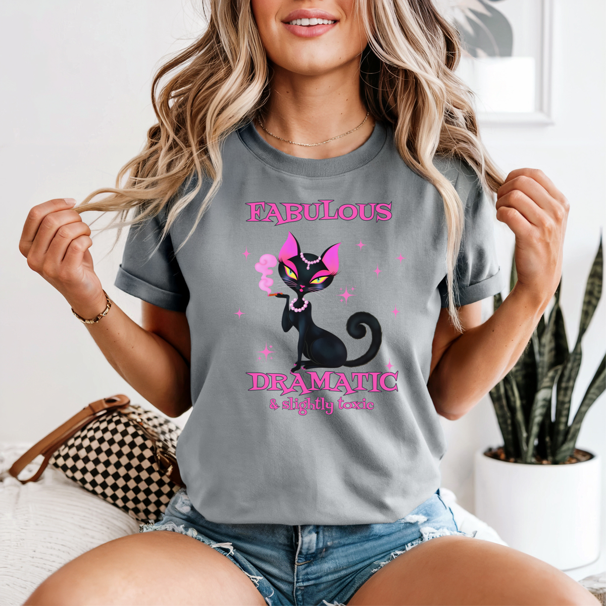 Fabulous Dramatic Cat T-Shirt | Sassy Cat Lover Gift
