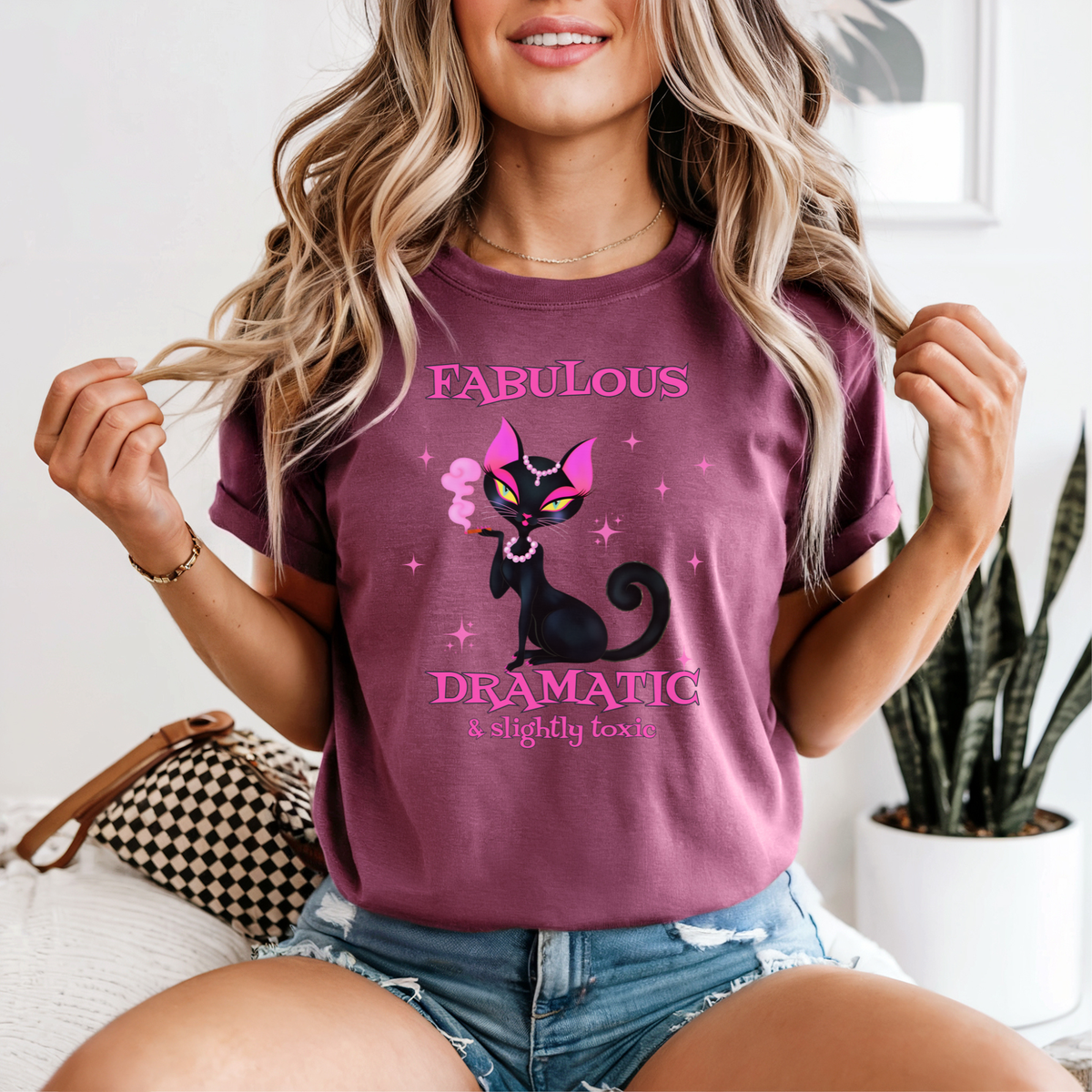 Fabulous Dramatic Cat T-Shirt | Sassy Cat Lover Gift