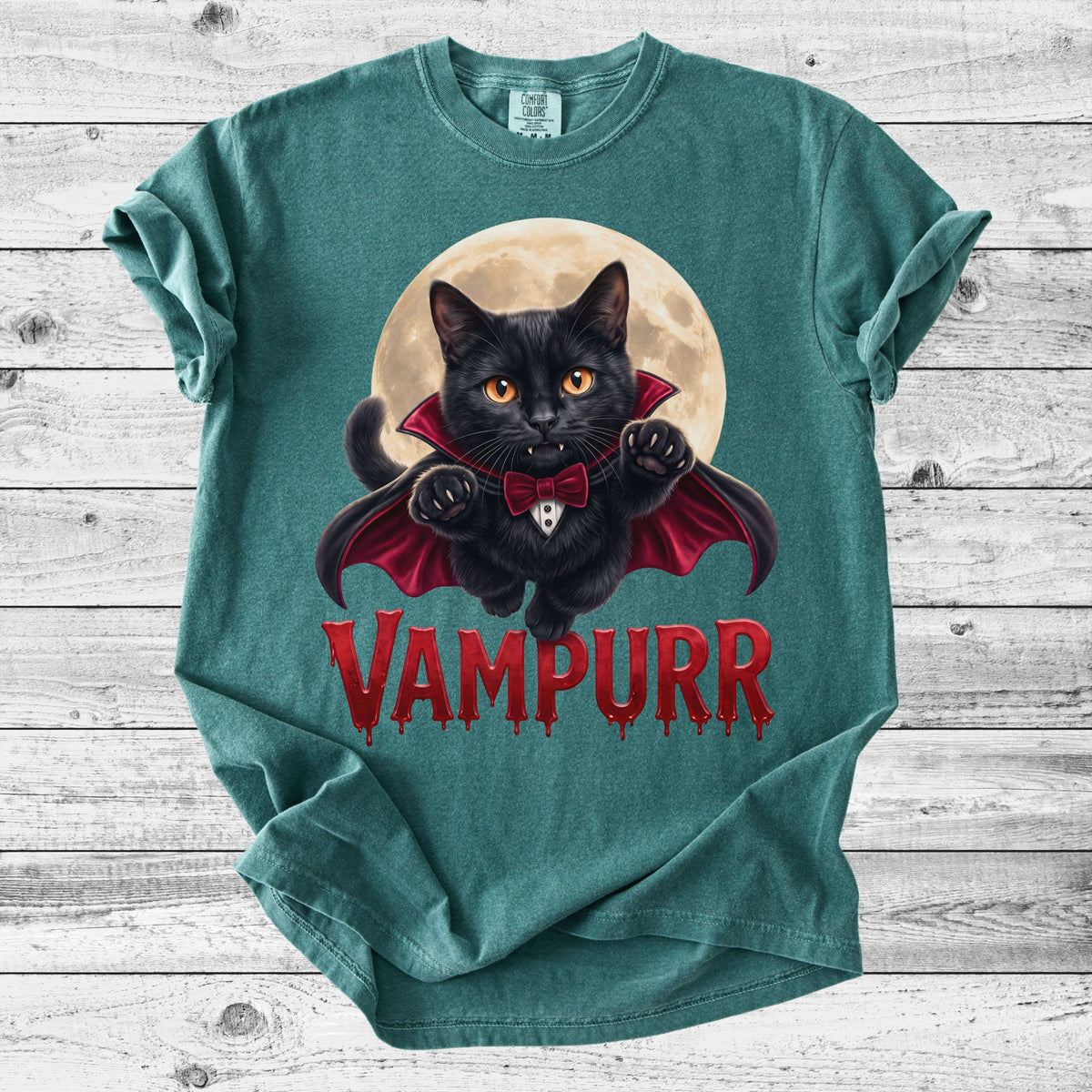 Vampurr Cat T-Shirt | Gothic Cat Lover Gift