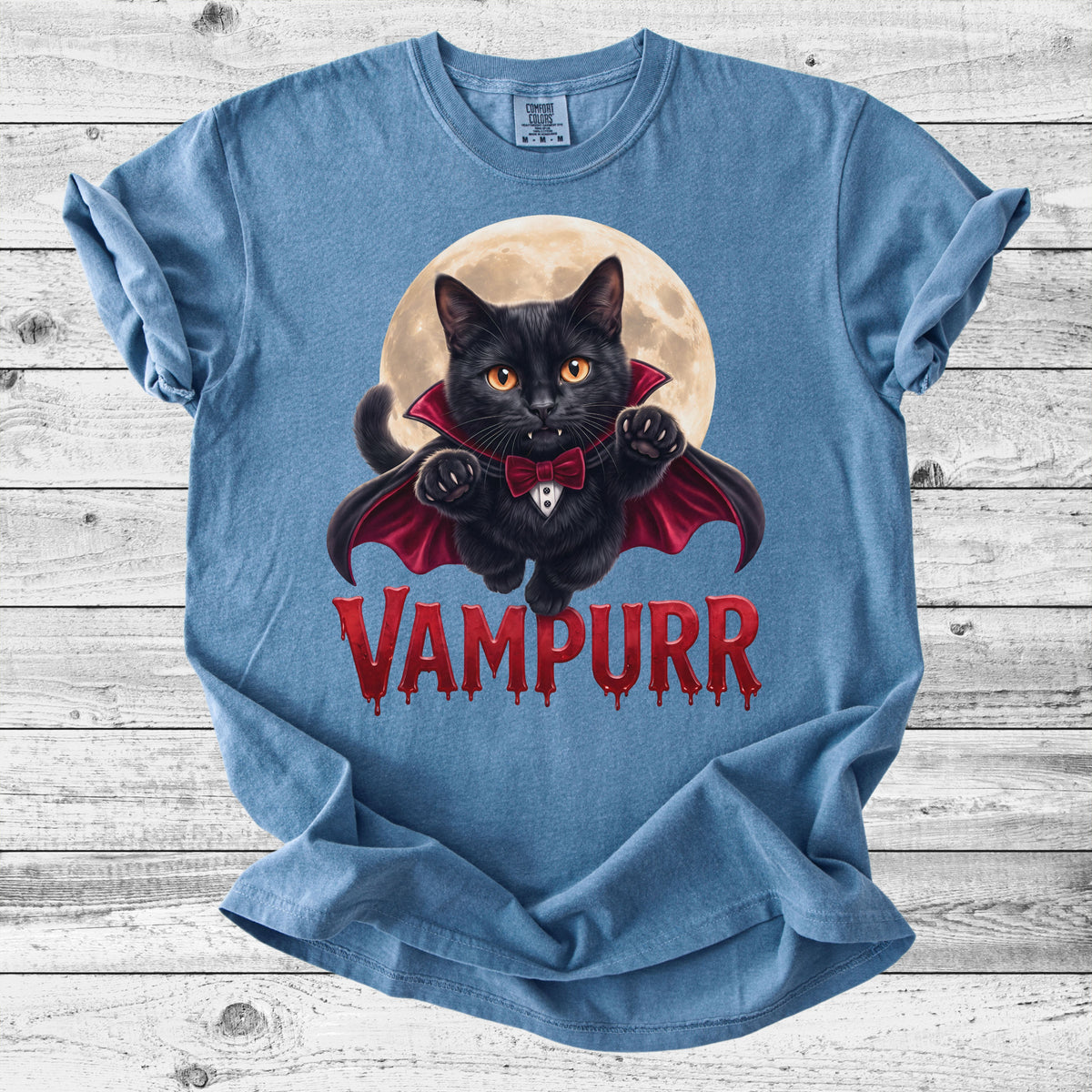 Vampurr Cat T-Shirt | Gothic Cat Lover Gift
