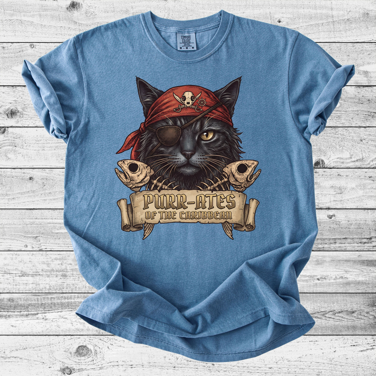 Pirate Cat T-Shirt | Funny Cat Mom Gift
