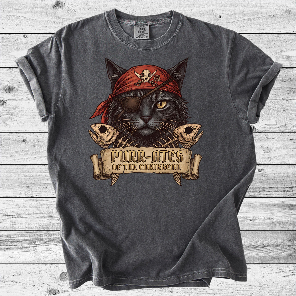 Pirate Cat T-Shirt | Funny Cat Mom Gift