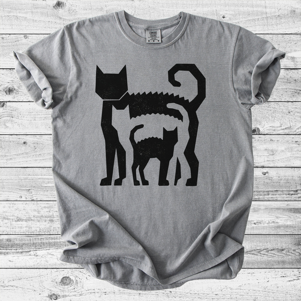 Artistic Cat T-Shirt | Minimalist Cat Lover Gift