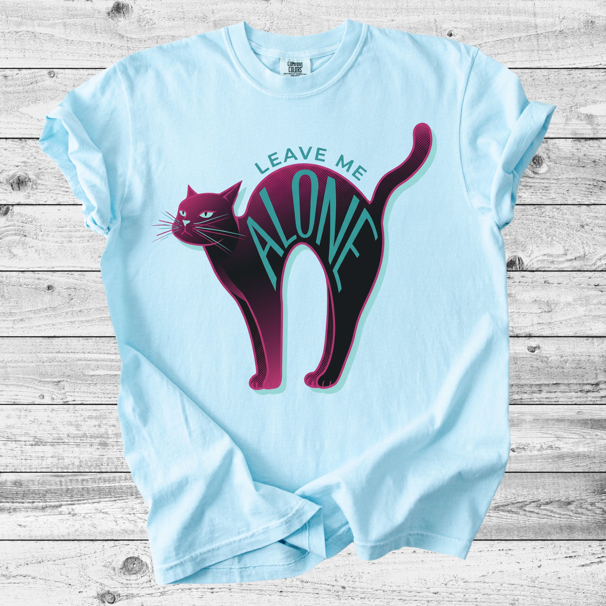 Leave Me Alone T-Shirt | Funny Introvert Cat Mom Gift