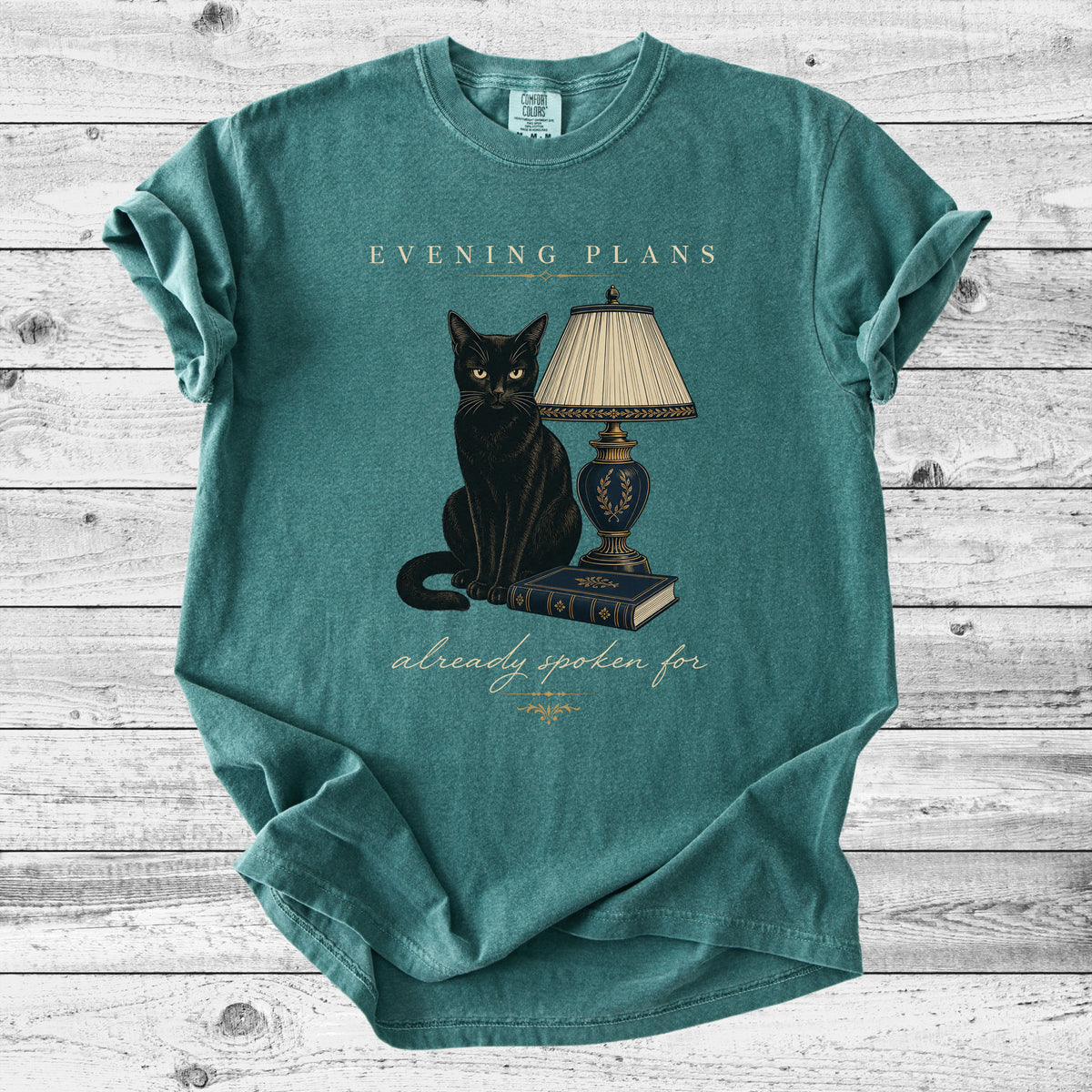 Evening Plans Already Spoken For Cat T-Shirt | Cozy Cat Lover Gift