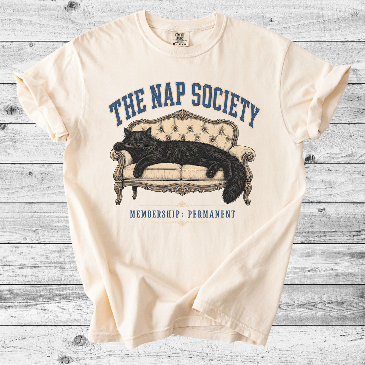 The Nap Society T-Shirt | Funny Cat Lover Gift for Naptime Fans