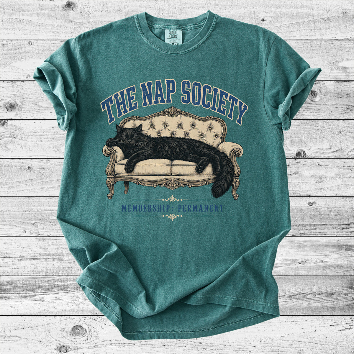 The Nap Society T-Shirt | Funny Cat Lover Gift for Naptime Fans