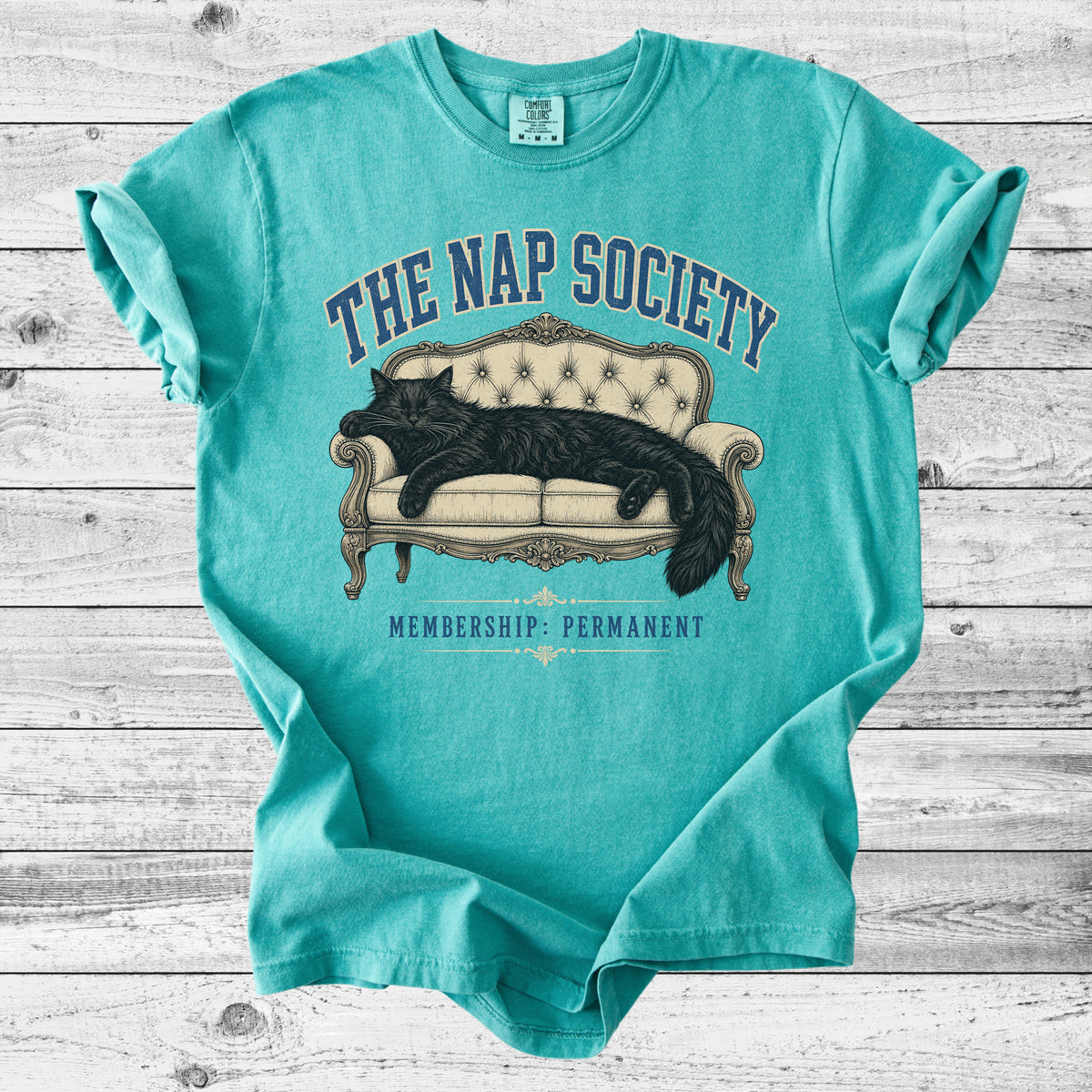 The Nap Society T-Shirt | Funny Cat Lover Gift for Naptime Fans