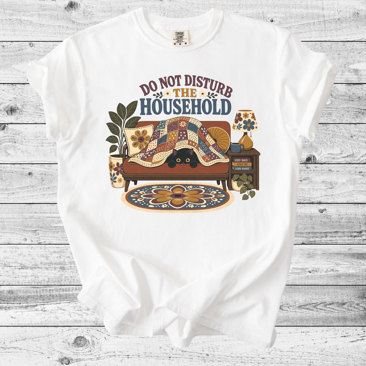 Do Not Disturb The Household T-Shirt | Cozy Cat Lover Gift