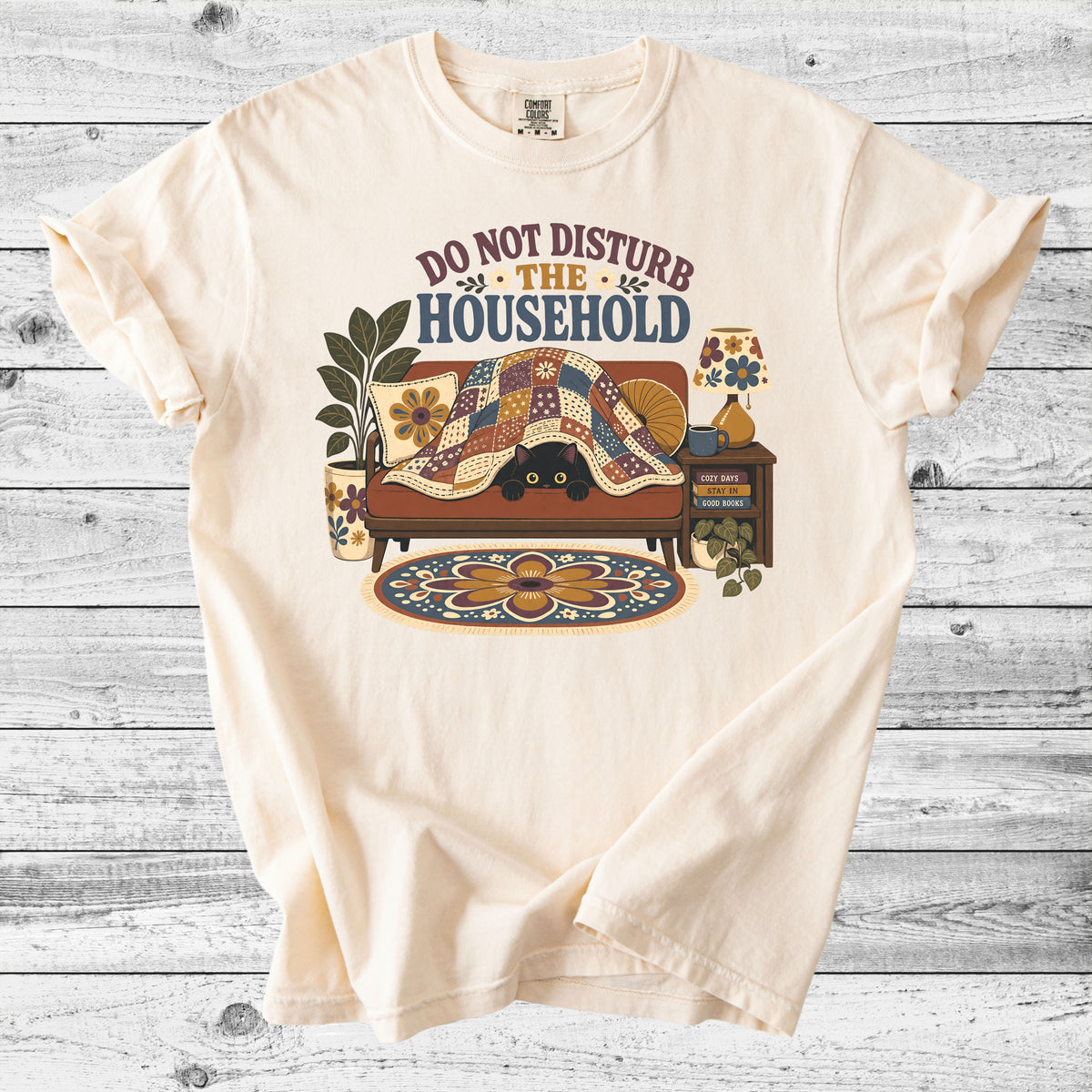 Do Not Disturb The Household T-Shirt | Cozy Cat Lover Gift
