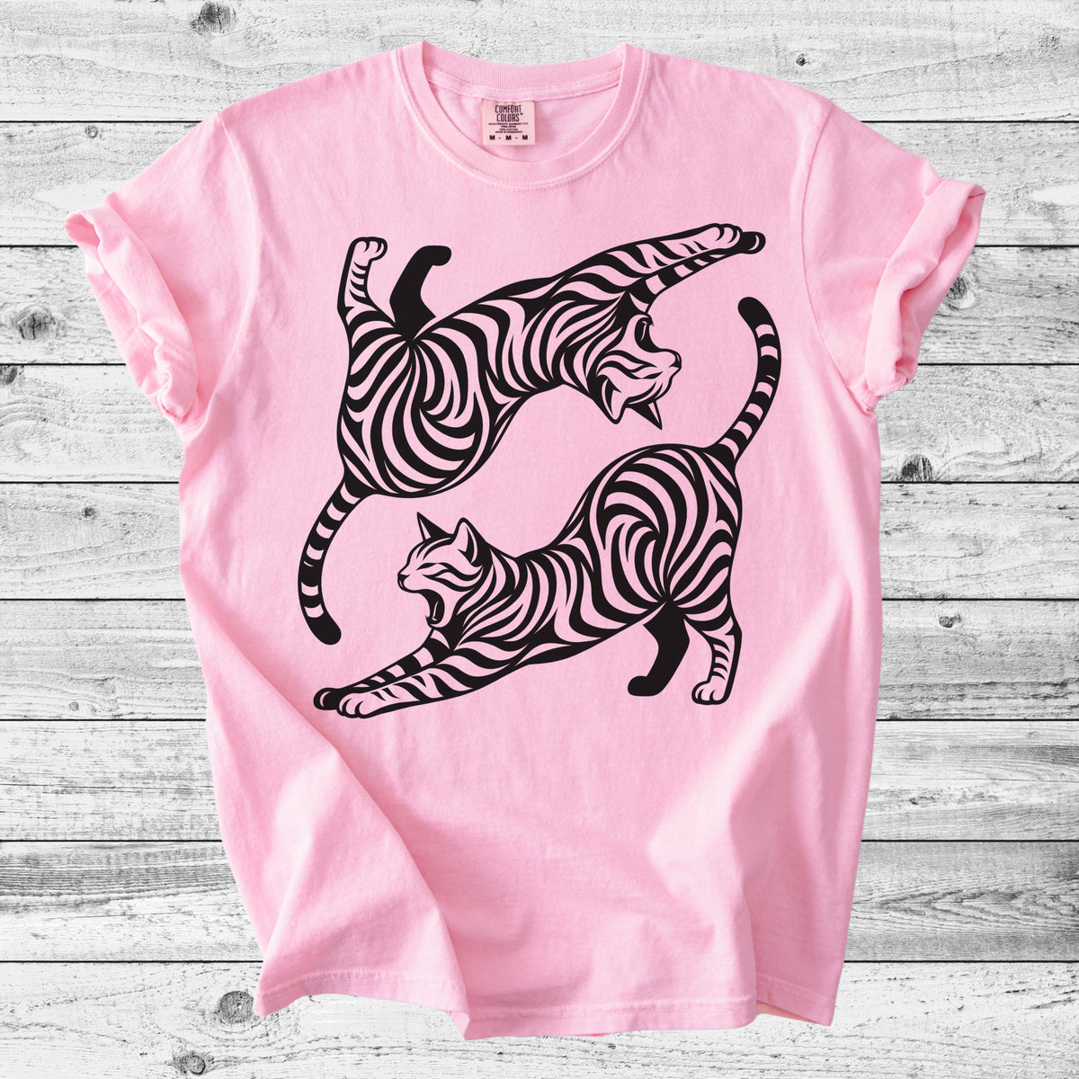 Artistic Cat Art T-Shirt | Unique Cat Mom Gift