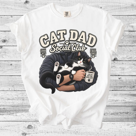 Cat Dad T-Shirt | Funny Cat Lover Gift for Him