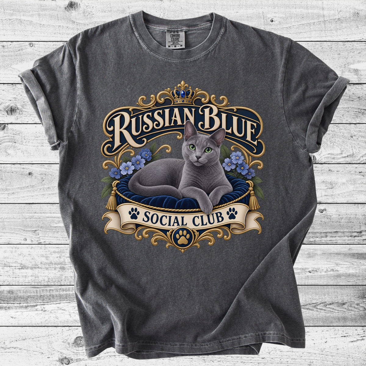 Russian Blue Cat T-Shirt | Cute Russian Blue Mom Gift