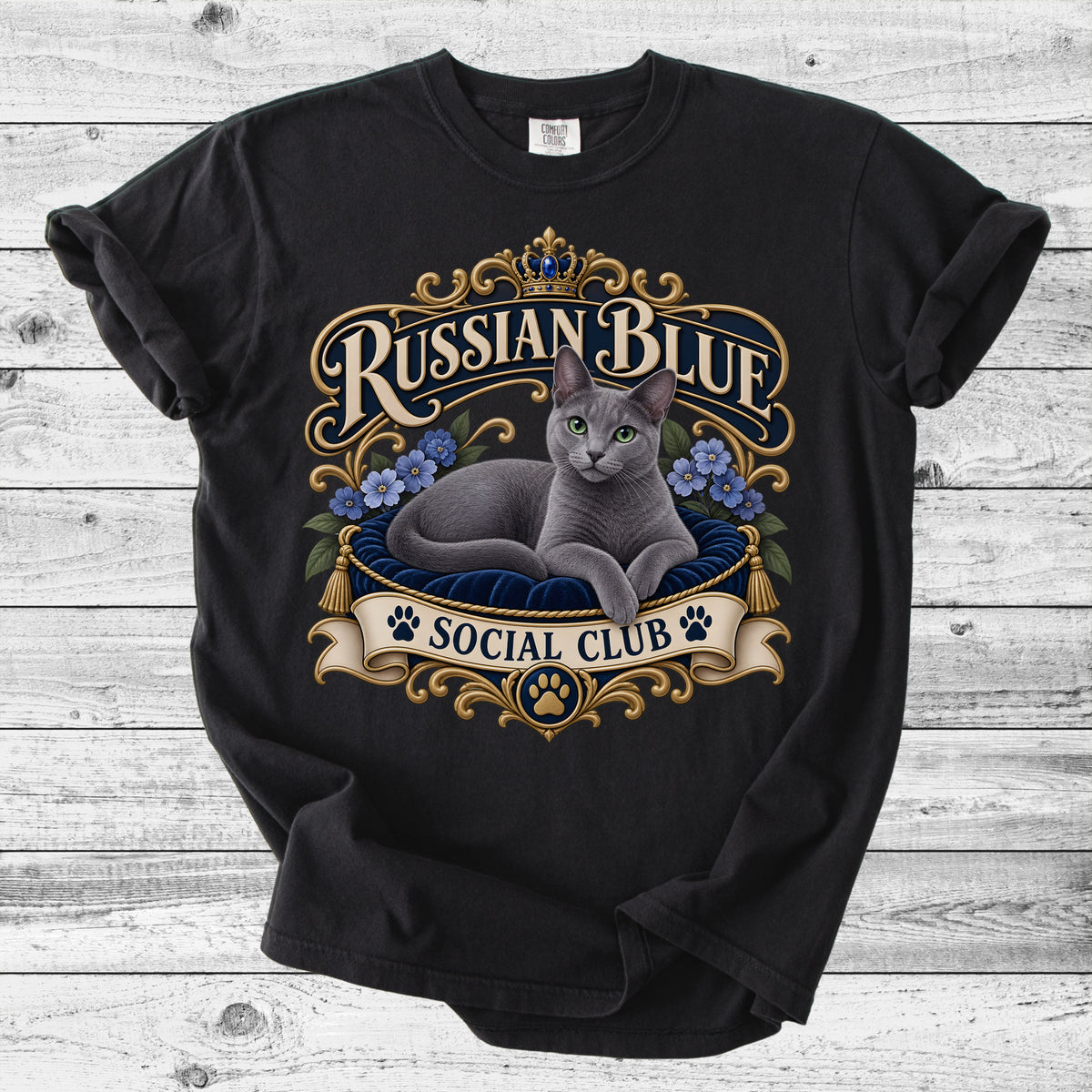 Russian Blue Cat T-Shirt | Cute Russian Blue Mom Gift
