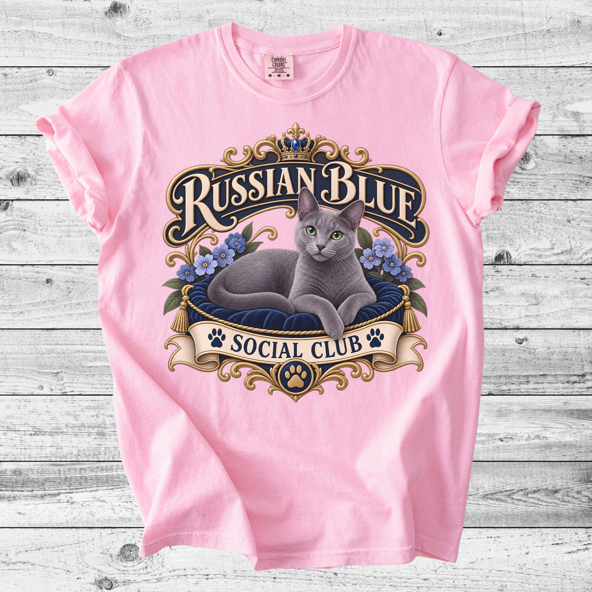 Russian Blue Cat T-Shirt | Cute Russian Blue Mom Gift