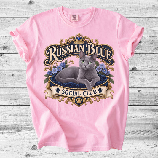 Russian Blue Cat T-Shirt | Cute Russian Blue Mom Gift
