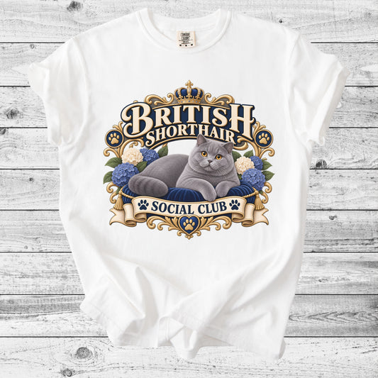 British Shorthair T-Shirt | Cute BSH Cat Mom Gift