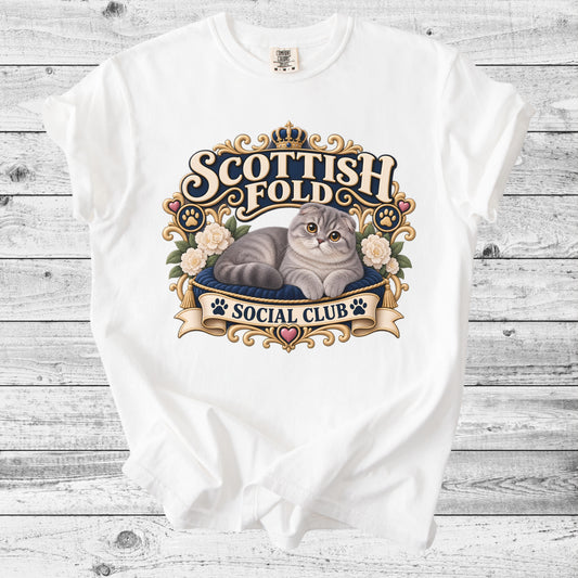Scottish Fold Cat T-Shirt | Cute Fold Mom Gift