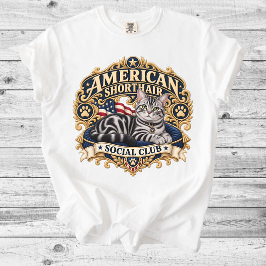 American Shorthair T-Shirt | Cute ASH Cat Mom Gift