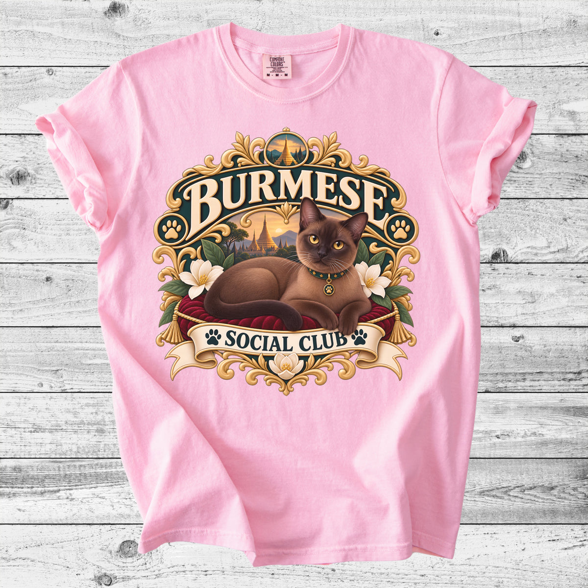 Burmese Cat T-Shirt | Cute Burmese Cat Mom Gift