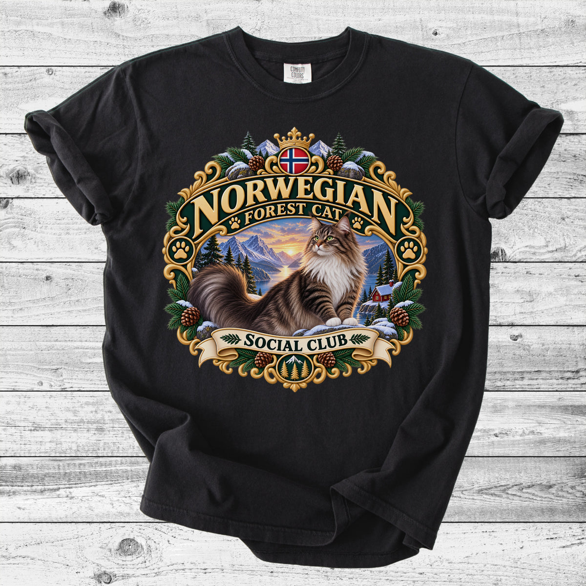 Norwegian Forest Cat T-Shirt | Cute Wegie Mom Gift