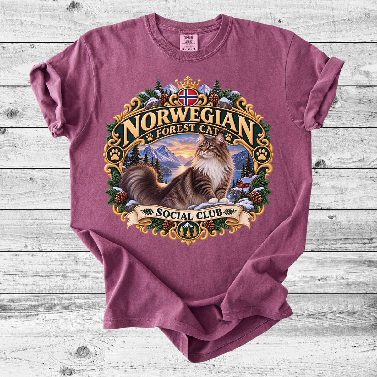 Norwegian Forest Cat T-Shirt | Cute Wegie Mom Gift