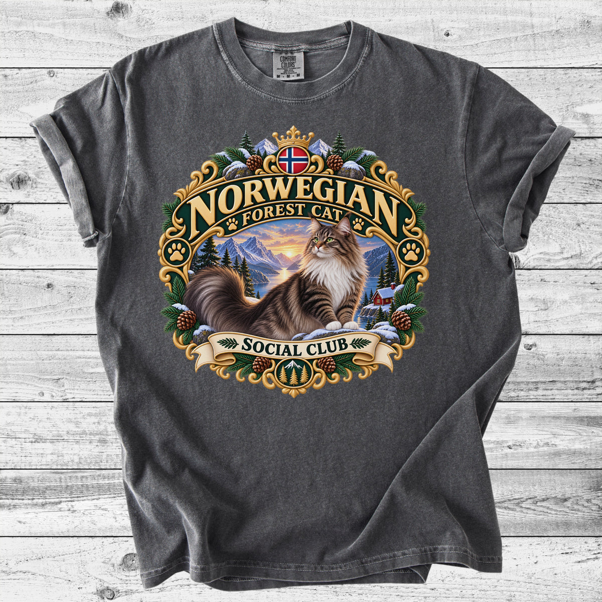 Norwegian Forest Cat T-Shirt | Cute Wegie Mom Gift
