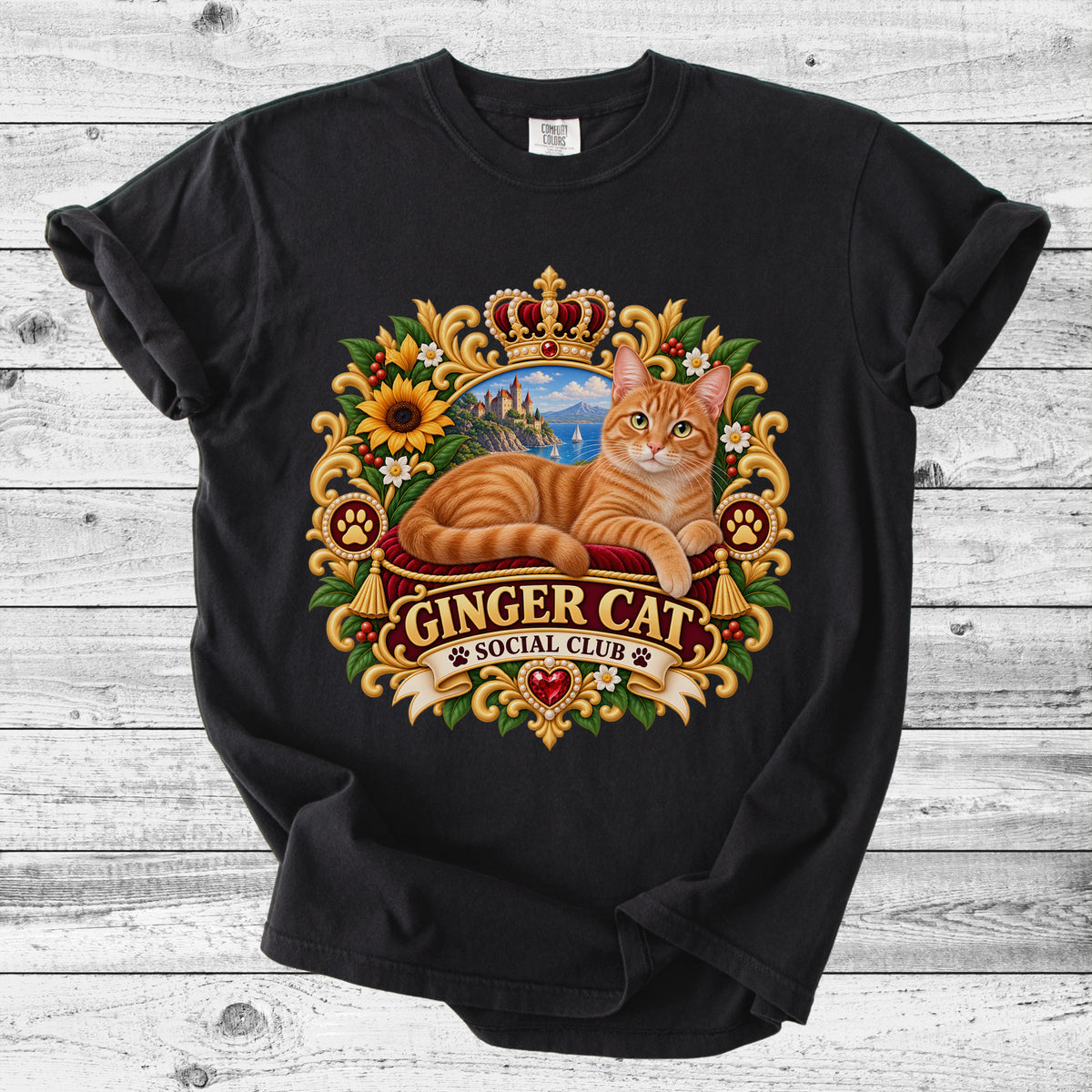 Ginger Cat T-Shirt | Cute Orange Cat Mom Gift
