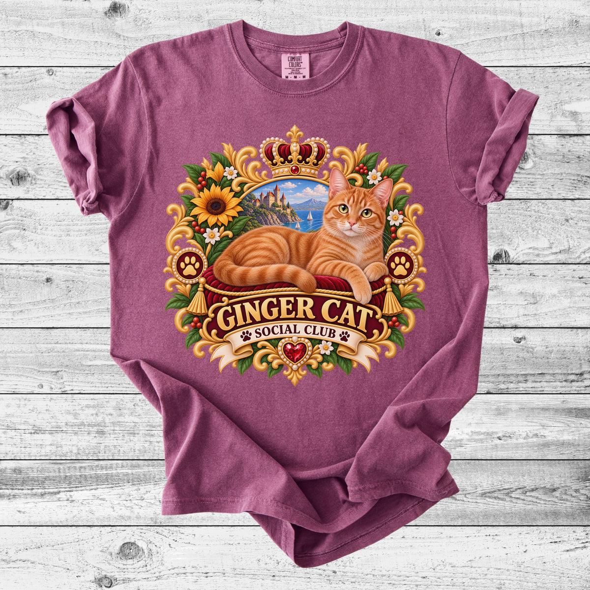Ginger Cat T-Shirt | Cute Orange Cat Mom Gift