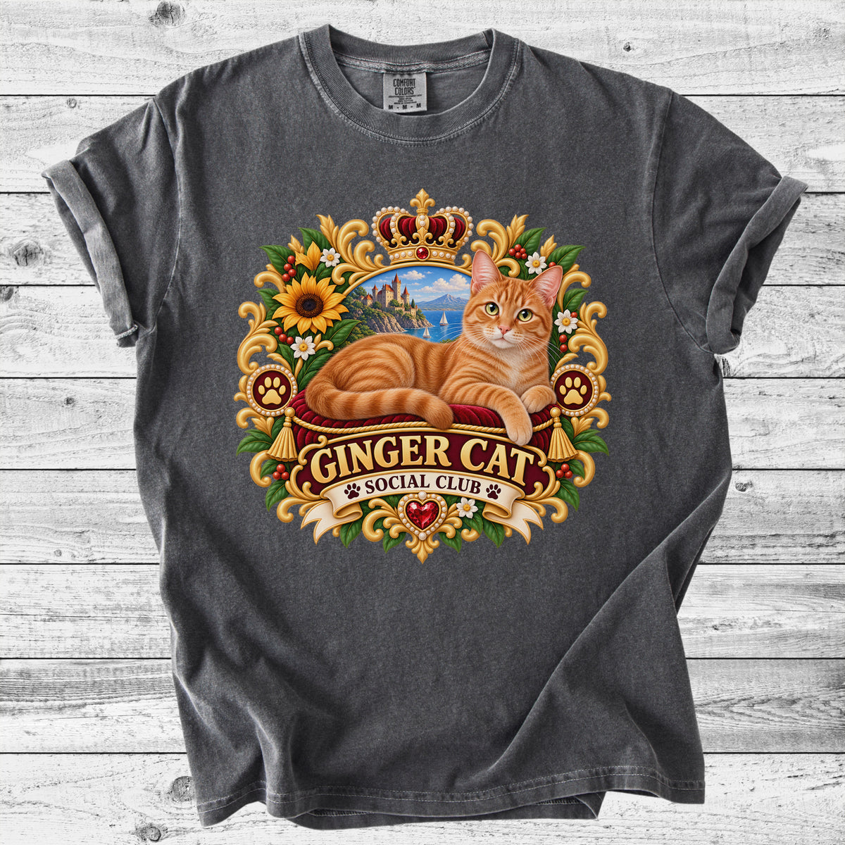Ginger Cat T-Shirt | Cute Orange Cat Mom Gift