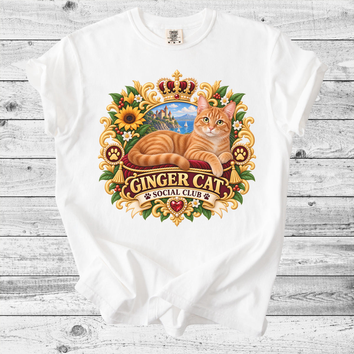 Ginger Cat T-Shirt | Cute Orange Cat Mom Gift