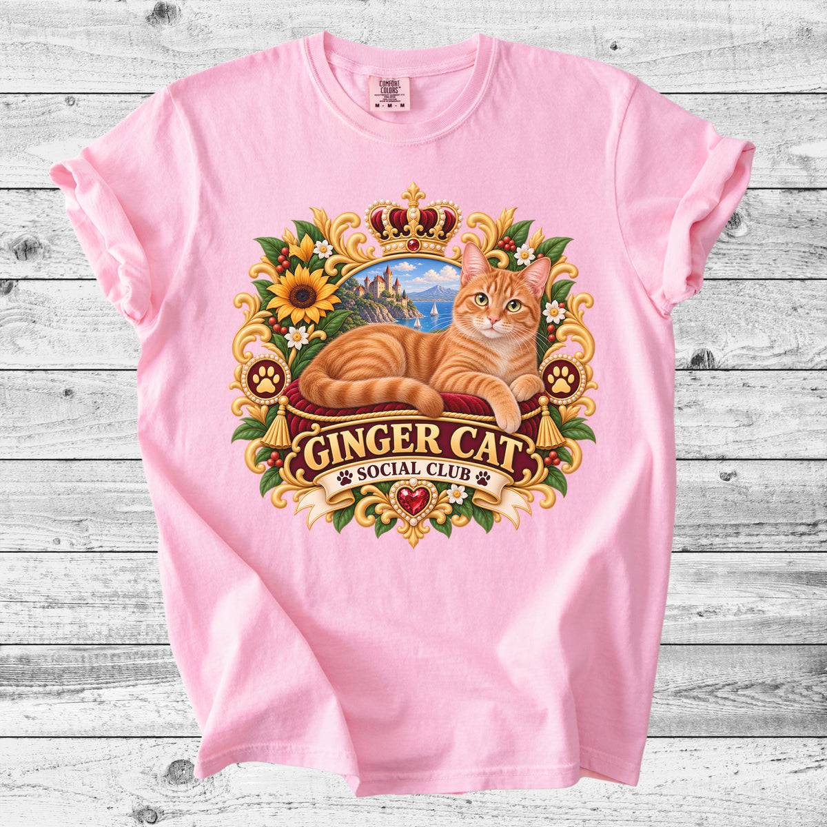 Ginger Cat T-Shirt | Cute Orange Cat Mom Gift