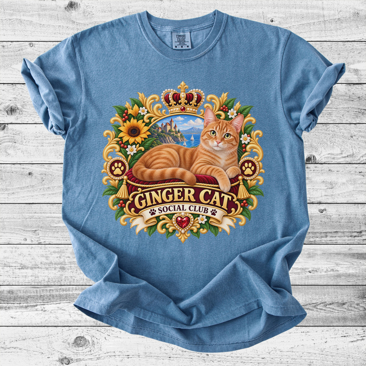 Ginger Cat T-Shirt | Cute Orange Cat Mom Gift