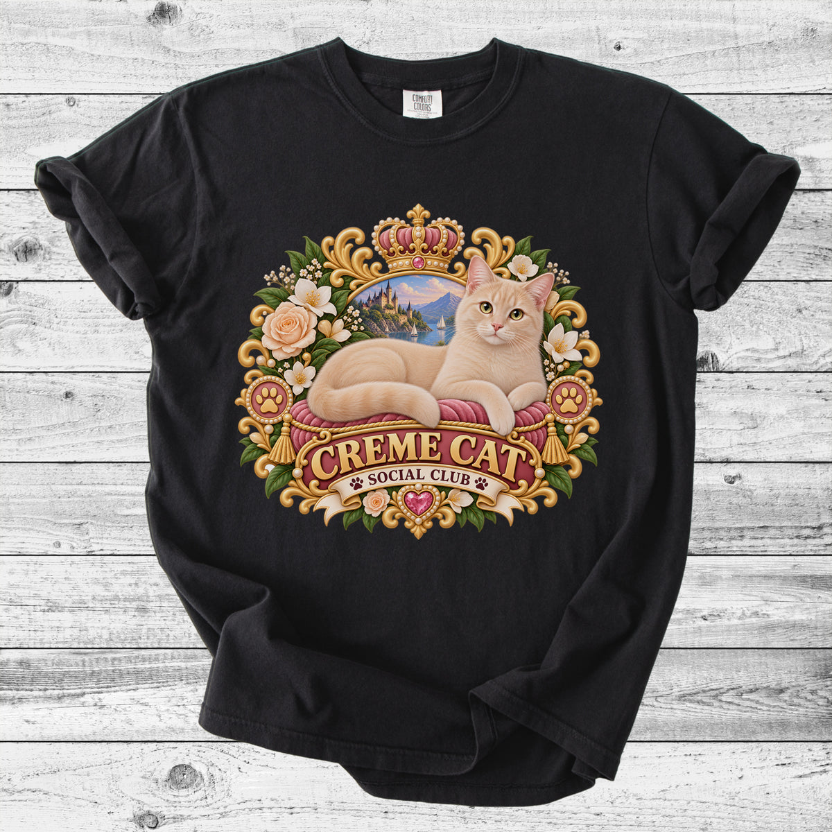 Cream Cat T-Shirt | Cute Cream Cat Mom Gift