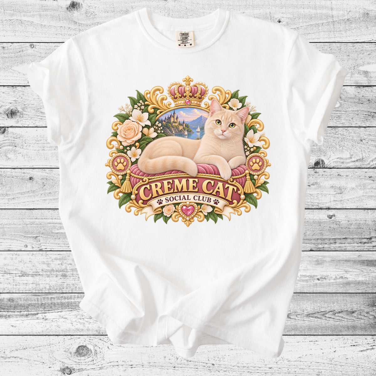 Cream Cat T-Shirt | Cute Cream Cat Mom Gift