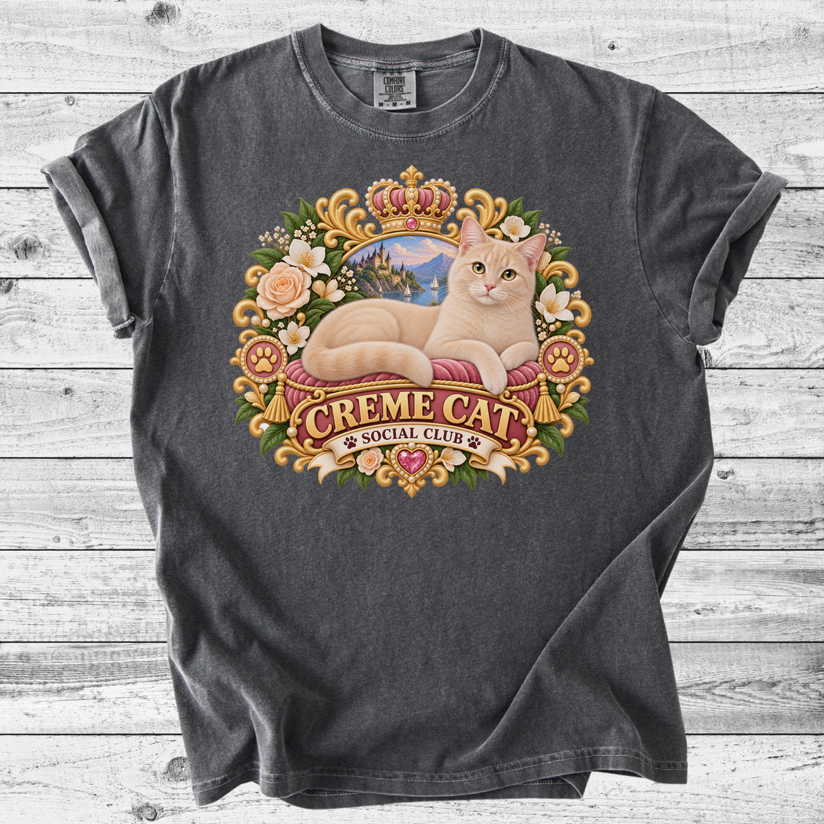 Cream Cat T-Shirt | Cute Cream Cat Mom Gift