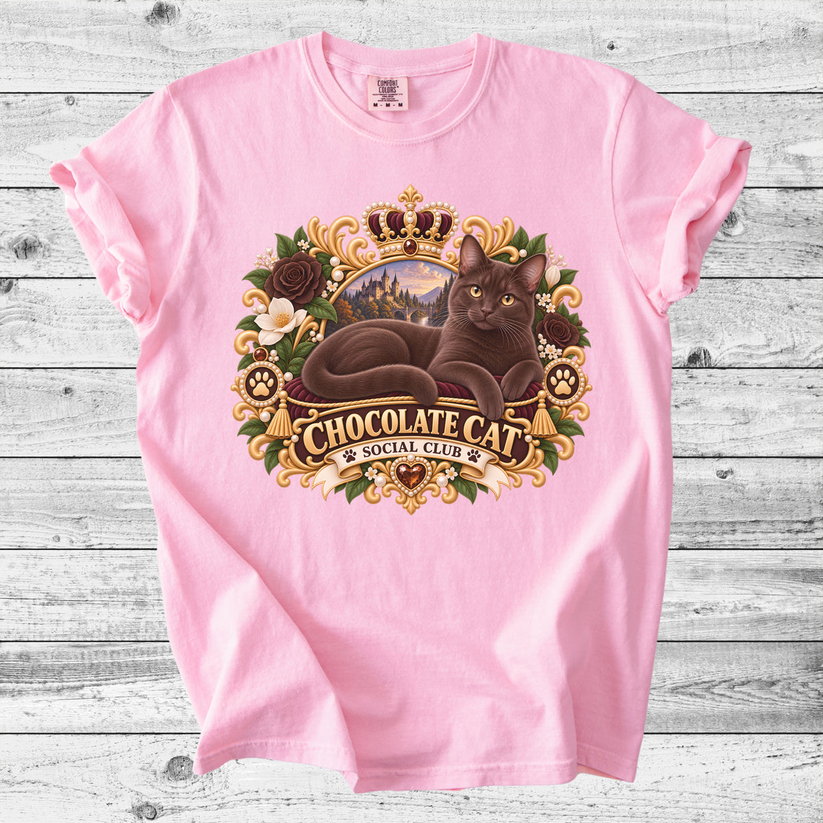 Chocolate Cat T-Shirt | Cute Brown Cat Mom Gift