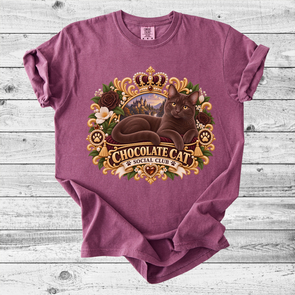 Chocolate Cat T-Shirt | Cute Brown Cat Mom Gift