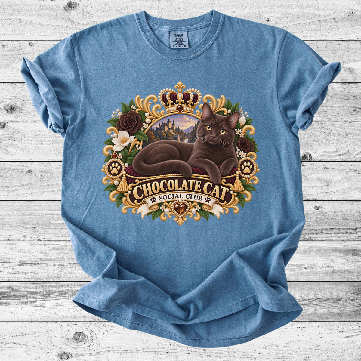 Chocolate Cat T-Shirt | Cute Brown Cat Mom Gift