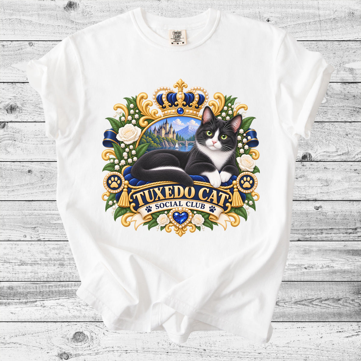 Tuxedo Cat T-Shirt | Cute Cat Lover Gift