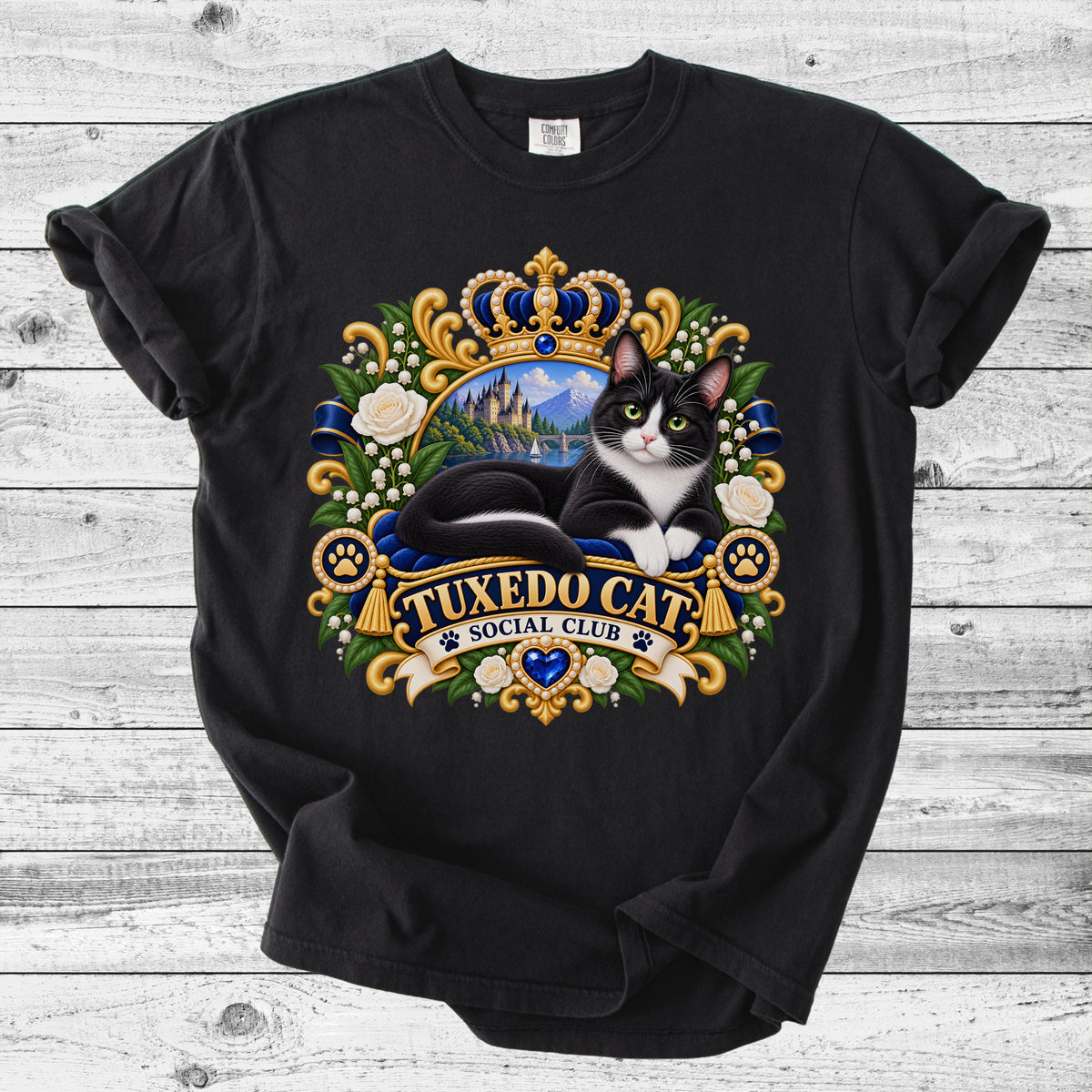 Tuxedo Cat T-Shirt | Cute Cat Lover Gift