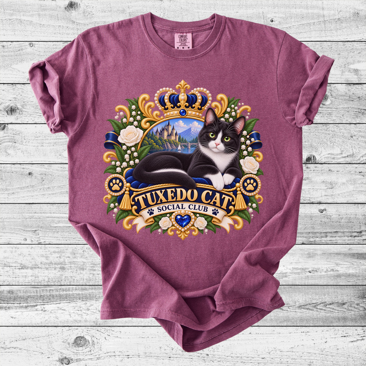 Tuxedo Cat T-Shirt | Cute Cat Lover Gift